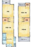 寝屋川市楠根南町貸家の間取り画像