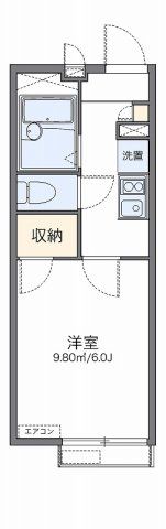 レオパレス栗木コーポの間取り画像