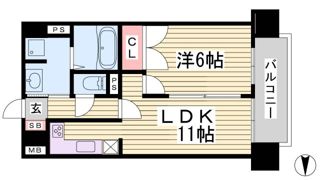 リーガル神戸下山手の間取り画像