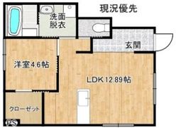 (仮)古志原5丁目新築アパートの間取り画像