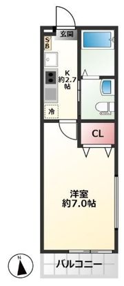 グランメゾン行徳の間取り画像