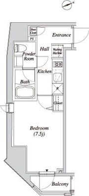 クレセント虎ノ門新橋の間取り画像