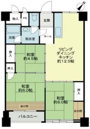 長寿園マンションの間取り画像