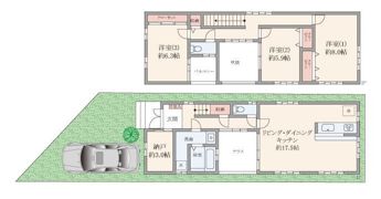 貸家 吹田市佐井寺3丁目の間取り画像