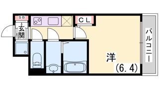 S-RESIDENCE神戸元町の間取り画像