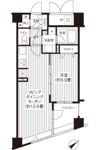 コスモリード新宿余丁町の間取り画像