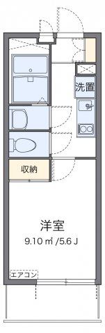 レオパレス川崎港町の間取り画像