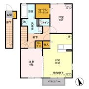 コンフォート Aの間取り画像