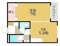 ESPACE東古松の間取り画像