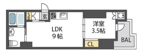 JESUS SQUARE nippombashiの間取り画像