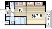 S-FORT神戸小河通の間取り画像