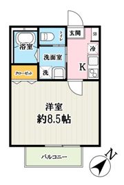 キャメル上福岡Aの間取り画像