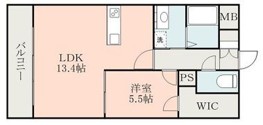 ル・シエル水前寺の間取り画像