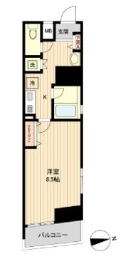 ラクラス新御徒町の間取り画像