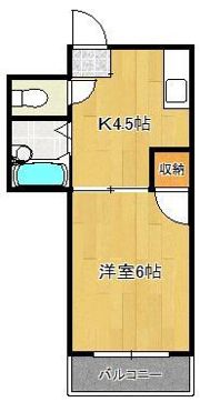 プレアール茶屋町の間取り画像