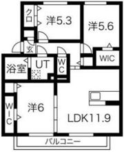 ライトハウス西野 部屋の間取り画像