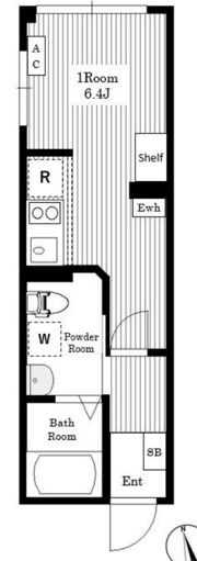 Air Tower Nippori B棟の間取り画像