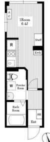 Air Tower Nippori B棟の間取り画像