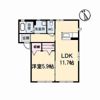 クラヴィエ南昭和 B棟の間取り画像