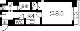 セオークス東山の間取り画像