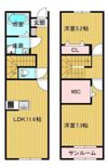 FONTANA高屋（フォンターナ）Aの間取り画像