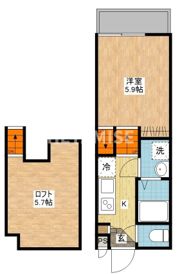 デ・クメール貝津の間取り画像