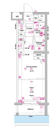 PREMIUM CUBE 中野富士見町の間取り画像