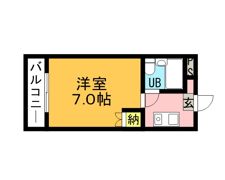 二瀬コーポの間取り画像