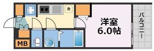 プレサンスドームシティの間取り画像