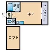 ツインリッチ和白東Aの間取り画像