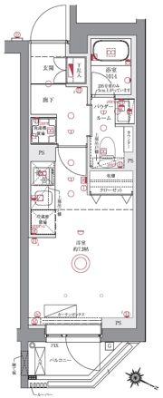 AZEST阪東橋Ⅱの間取り画像