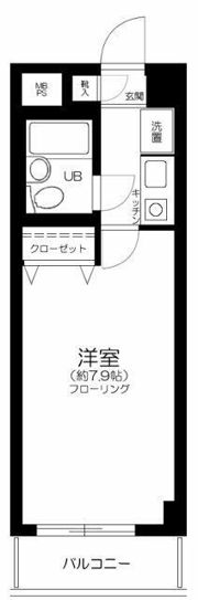 ベルメゾン川崎Ⅱの間取り画像