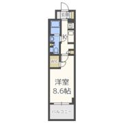 コンフォリア北堀江一丁目の間取り画像