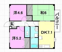 フォブール三好C棟の間取り画像