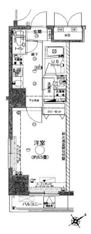 グランフォース上野入谷の間取り画像