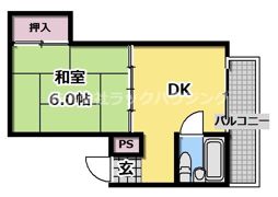 ハイム蘭の間取り画像