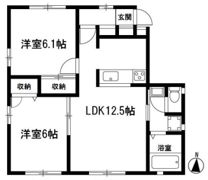 ドミール内田Ⅱ・Ⅲの間取り画像
