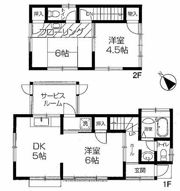 砂E貸家の間取り画像