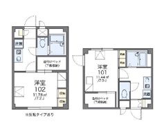 レオパレス東大井の間取り画像