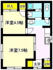 発地貸家の間取り画像