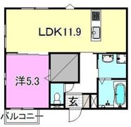 カーサ山越の間取り画像