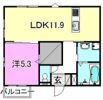 カーサ山越の間取り画像