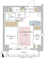 アーバネックス東京八丁堀の間取り画像