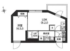 レピュア南大井レジデンスの間取り画像