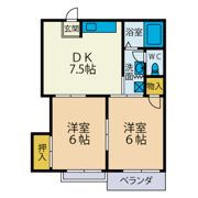 コーポ宮田C棟の間取り画像