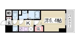 プレサンスみなと元町駅前の間取り画像