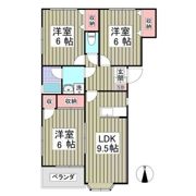 福島ハイツB-2の間取り画像