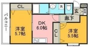 ヨーロピアンシャレー清水万石 壱番館の間取り画像
