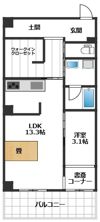ライオンズマンション神戸元町第2の間取り画像