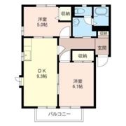 プラザ ハイツ Dの間取り画像